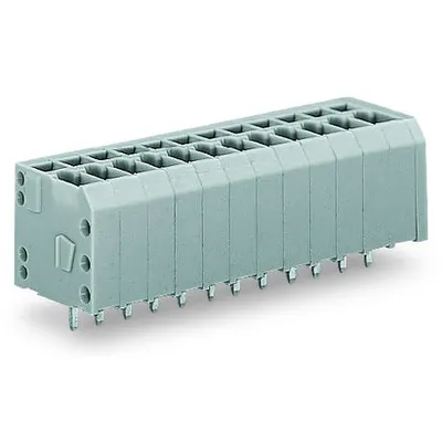 PCB terminal block; 1.5 mm²; Pin spacing 3.5 mm; 5-pole; CAGE CLAMP®; 1,50 mm²; gray
