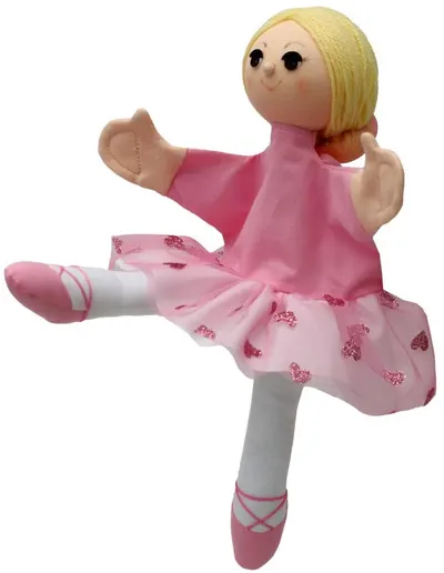 Papusa pentru teatru Moravska ustredna Brno - Balerină, 32 cm