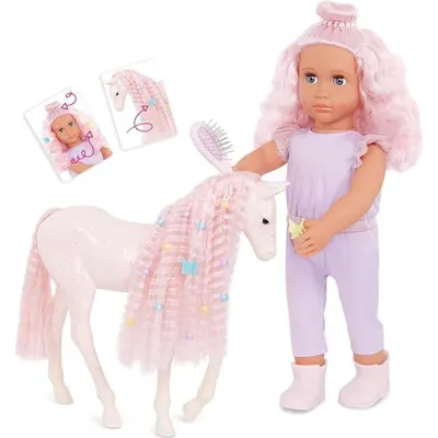 Păpuşă Our Generation – Elara și Lumina, 46 cm, cu accesorii