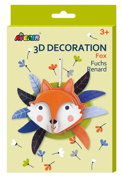 Set creativ Avenir - Fă-ți singur 3D decorațiune, Vulpe