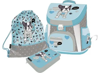 Set școlar Lizzy Card We Love Dogs Woof - 3 în 1
