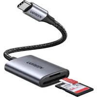 Cititor Card USB-C UGREEN CM401 (80888), SD - microSD, Gri