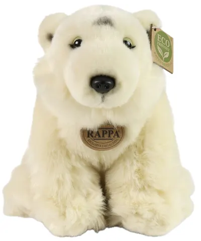 Jucărie de pluș Rappa Eco Friends - Urs polar alb, 30 cm