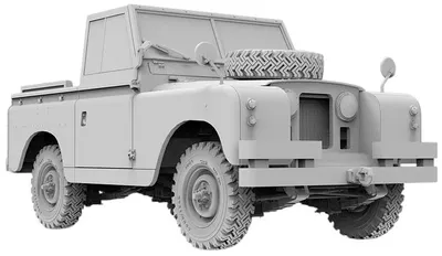 Model prefabricat AK Interactive Militar: Mașini - Land Rover Seria 88 IIA Rover 8 Vehicul militar