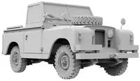 Model prefabricat AK Interactive Militar: Mașini - Land Rover Seria 88 IIA Rover 8 Vehicul militar