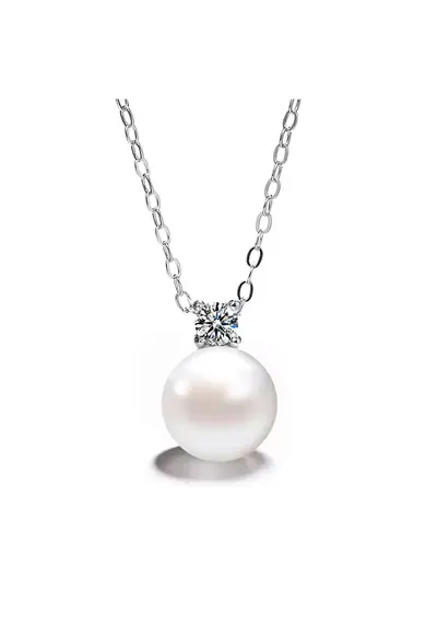 Colier din Argint 925 - Minimalist cu perla - 6096