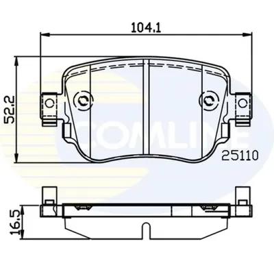 Set placute frana, frana disc COMLINE CBP02220
