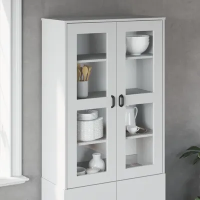 vidaXL Dulap superior „VIKEN”, alb, lemn prelucrat