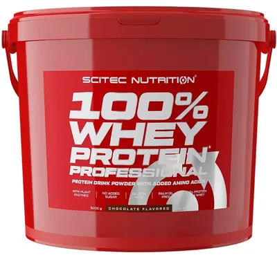 100% Whey Protein Professional, biscuite cu ciocolată și cremă, 5000 g, Scitec Nutrition