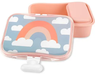 Set de cutii pentru mâncare Skip Hop Spark Style - 2 bucăți, curcubeu