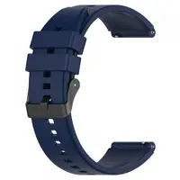 Curea Techsuit W026 pentru Huawei Watch / Xiaomi Watch Series, 22mm, Albastra Inchis