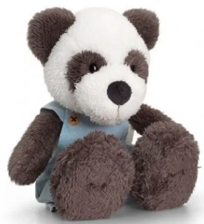 Jucarie de plus Keel toys - Panda cu salopeta, 20 cm