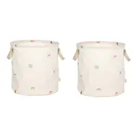 Coșuri de jucării pentru copii crem 2 buc. din material textil ø 32x32 cm Moira – OYOY Mini