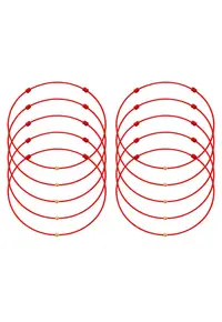 Set de bratari martisor cu detaliu din aur de 14k - 10 bucati