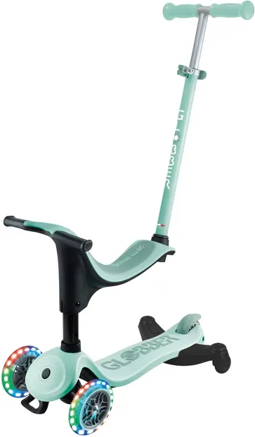 Trotineta 4 in 1 Globber - Go Up Sporty Lights 360°, verde