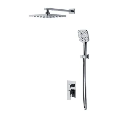 Set de dus incastrat Bari B1000, crom, Cersanit