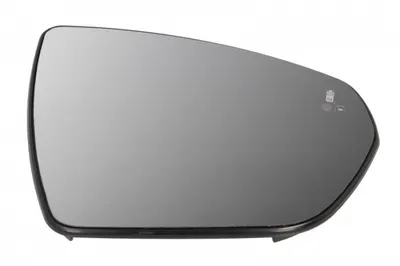Sticla oglinda dreapta (convex, cu incalzire, asistent pentru schimbarea benzii) potrivit CITROEN C5 AIRCROSS; OPEL GRANDLAND X; PEUGEOT 3008 P84, 3008 P84 FL, 5008 T87, 5008 T87 FL 05.16