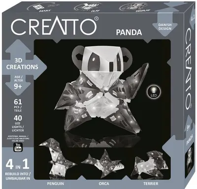Set de constructie Thames & Kosmos Creatto - Panda, 51 piese
