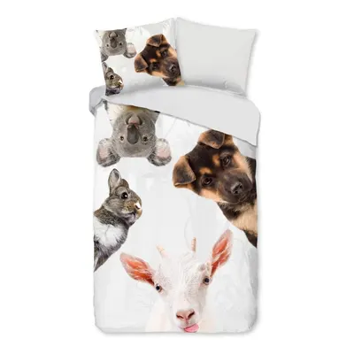 Lenjerie de pat pentru copii din bumbac pentru pat de o persoană, extinsă 140x220 cm Semmie – Good Morning