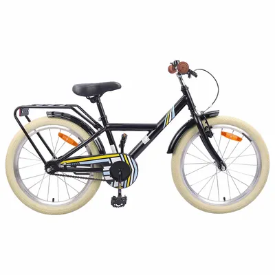 vidaXL Bicicletă pentru Copii 20 Inci pentru 6-11 ani Negru