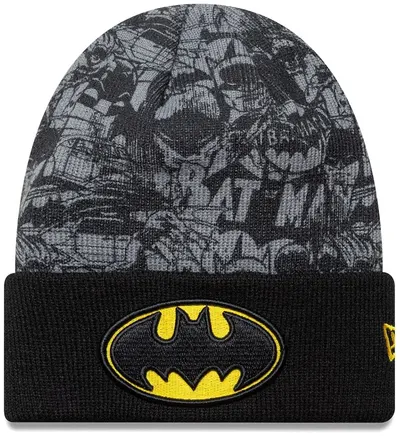 Căciulă de iarnă pentru copii New Era - DC Batman Youth, negru