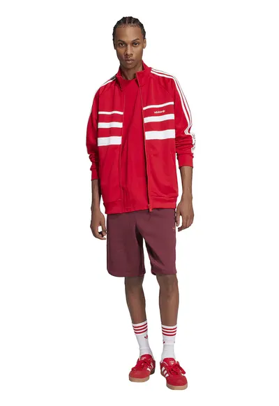 Tricou regular fit din bumbac Trefoil - Rosu vermillion