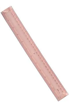 Rigla flexibila. Portocalie. 30 cm