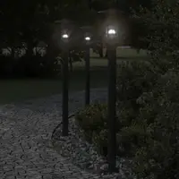 Gossi lampa exterioara de podea, negru, 100 cm, otel inoxidabil