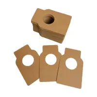 Etichete dreptunghiulare pentru sticle - kraft (set 100 buc) - Default Title