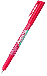 Marker permanent Pentel - NMF50, 0.6 mm, rosu