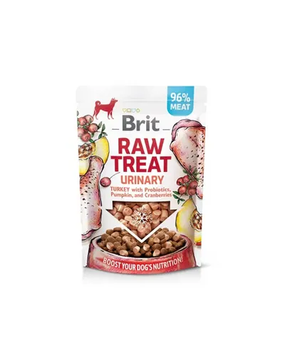 BRIT Snack pentru caini Raw Treat Freeze Dried Urinary 40 g curcan liofilizat cu probiotice
