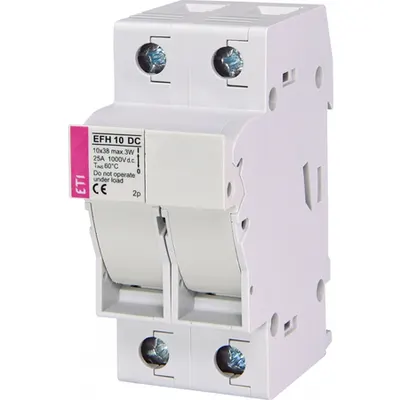 Soclu bipolar pentru sigurante fuzibila curent continuu EFH 10 DC 2p EFH 10 DC 2p