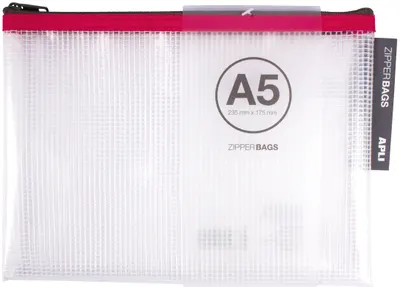 Mapa cu fermoar Apli A5 - Sortiment, 23.5 х 17.5 cm