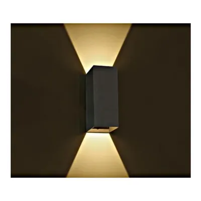 Dako I Up/Down LED 2x3W, 3000K, IP54 , 400lm,antracit