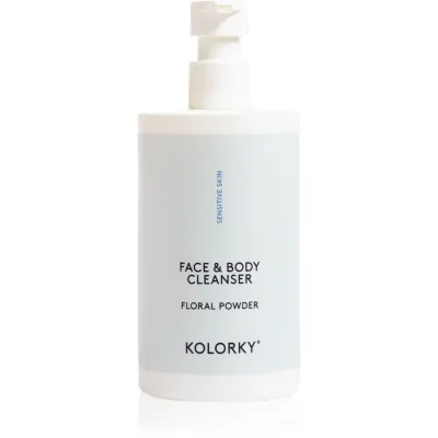 Kolorky Face & Body Cleanser Gel de curatare delicat pentru fata si corp Floral Powder 390 ml