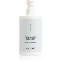 Kolorky Face & Body Cleanser Gel de curatare delicat pentru fata si corp Floral Powder 390 ml