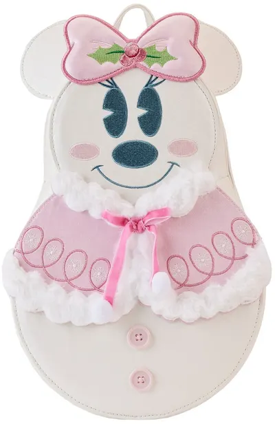 Rucsac Loungefly Disney: Minnie Mouse - Pastel Figural Snowman