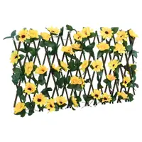 vidaXL Spalier cu iederă artificială, extensibil, galben, 180x20 cm