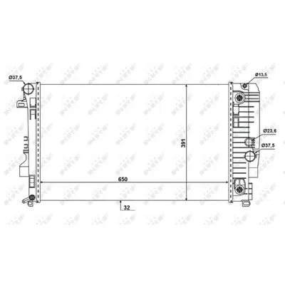 Radiator, racire motor NRF 58440
