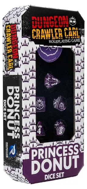 Set de zaruri Renegade Game Studios - Dungeon Crawler Carl RPG: Princess Donut Dice Set (8 buc .)