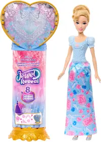 Păpuşă cu surpriză Disney Princess Jewel Reveal - Cenușăreasa, cu accesorii , 31 cm