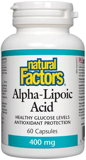 Alpha-Lipoic Acid, 400 mg, 60 capsule, Natural Factors