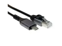 Cablu USB 3.2 Gen2 type C la Gigabit LAN RJ45 1.5m Negru, 12.99.1166