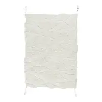 Covor alb lavabil/țesut manual din lână 170x240 cm Enkang Ivory – Lorena Canals