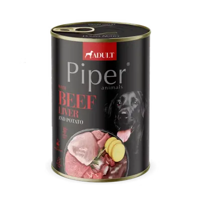Piper Adult Dog, Ficat de Vita si Cartofi, 400 g