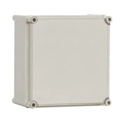 Cutie din poliester cu capac gri 360x360x171mm