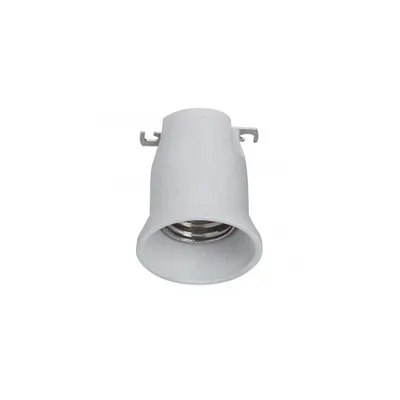 E 40 lampholder - 16 A - 750 V~ - porcelain - one-piece unit - alb