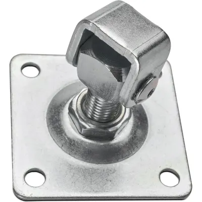 Balama reglabila M16 cu placa 80x80, pentru diferite tipuri de porti, galvanizata, lungime 40-60 mm