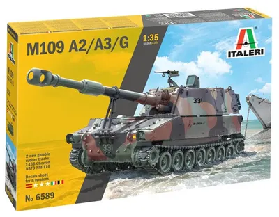 Model asamblabil Italeri Militar: Tancuri - Tun autopropulsat american M-109/A2-A3-G