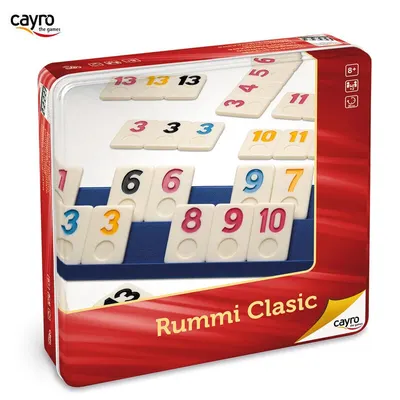 Joc pentru copii Cayro - Rummi Classic, in cutie metalica